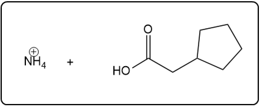 Products of amide hydrolysis with ammonium and carboxylic acid.