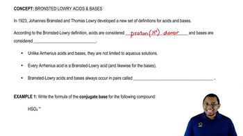 Bronsted Lowry Acids & Bases Concept 1