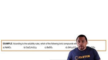 Solubility Rules Example 2