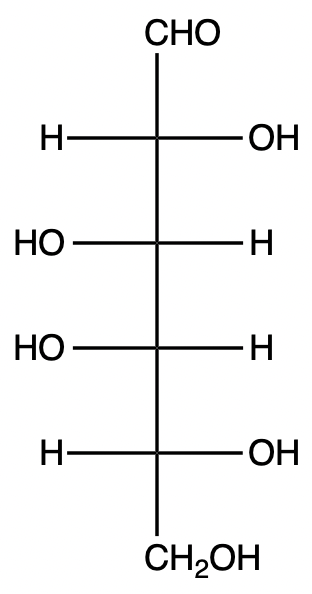 Fischer projection of D-idose, a C4 epimer of D-talose.