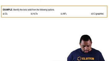 Atomic, Ionic and Molecular Solids Example 1