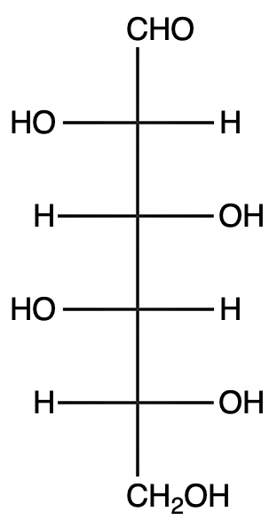 Fischer projection of D-galactose, a C4 epimer of D-talose.