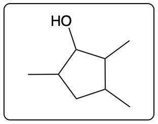 Final product structure of hydration with OH group on alkene.