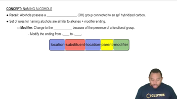 Rules for Naming Alcohols Concept 1