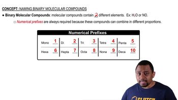 Naming Binary Molecular Compounds Concept 1