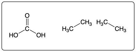 Hydrolysis products of cyclic acetal with two alcohol groups.