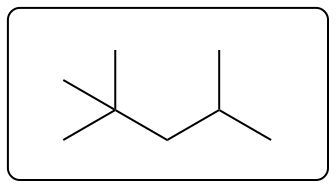 Proposed product structure of the hydrogenation reaction with two branches.