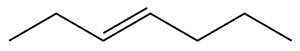 Chemical structure illustrating a potential cis or trans stereoisomer for identification.