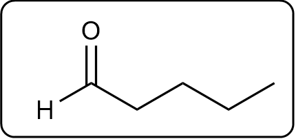 Final product of hydrogenation with hydroxyl group and carbon chain.