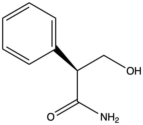 Structure of a hydrolyzed β-lactam with an amine and hydroxyl group, indicating acid hydrolysis.