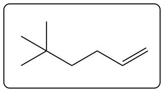 Alternative product structure of the hydrogenation reaction with a triple bond.