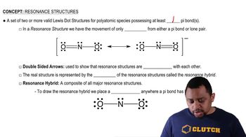 Resonance Structures (Simplified) Concept 1