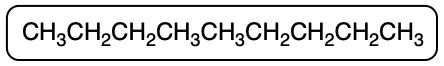 Condensed formula for nonane: CH3(CH2)7CH3