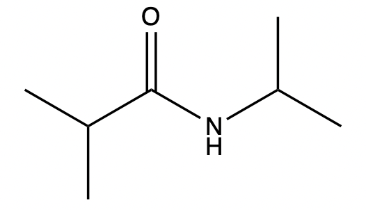 Amide structure showing a nitrogen atom bonded to the carbonyl carbon.