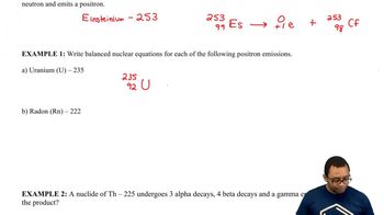 Positron Emission Example 1