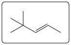 First possible alkene product from the dehydration of the alcohol structure.