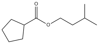 Line-angle formula of another possible ester product from the reaction.