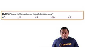 Periodic Trend: Ionization Energy (Simplified) Example 1