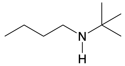 Chemical structure of an amine compound for classification as primary, secondary, or tertiary.