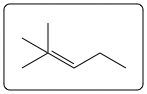 Third possible alkene product from the dehydration of the alcohol structure.