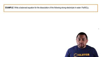 Electrolytes (Simplified) Example 1