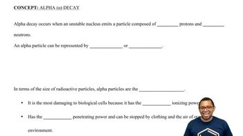 Alpha Decay Concept 1