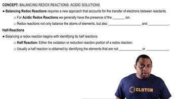 Balancing Redox Reactions: Acidic Solutions