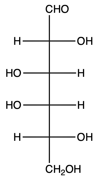 Fischer projection of D-altrose monosaccharide.