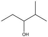 Molecule showing no chiral centers, labeled for educational context.