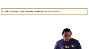 Solubility Rules Example 1