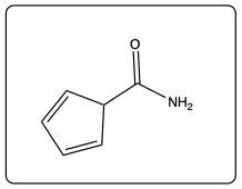 Line structure of a compound with a carbonyl group and NH2, indicating a ketone.