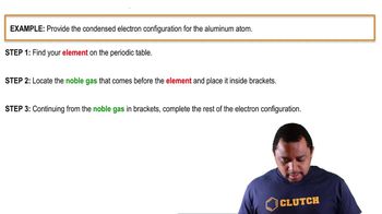 The Electron Configuration: Condensed Example 1