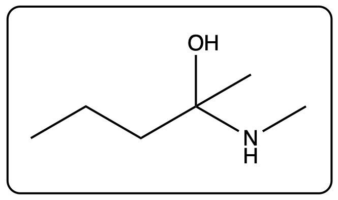 Chemical structure of a hydroxylamine derivative, not the amide product.