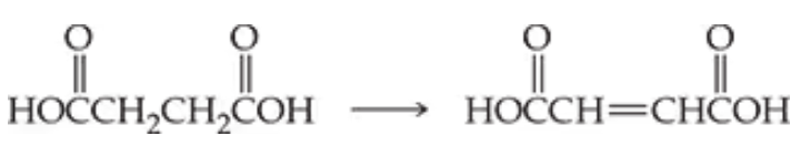 Chemical reaction showing the conversion of two aldehyde molecules into an alkene with hydroxyl groups.