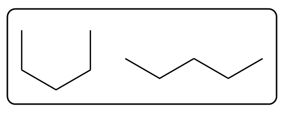 Chemical structures illustrating structural and conformational isomers for alkenes and alkynes.