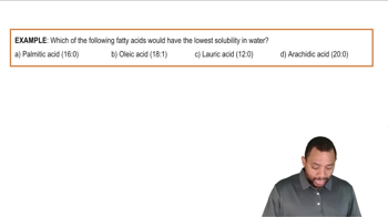 Physical Properties of Fatty Acids Example 1