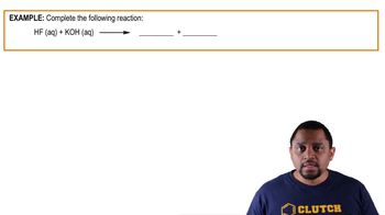 Acid-Base Reactions Example 1