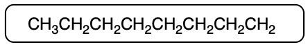 Condensed formula for nonane: CH3(CH2)7CH3