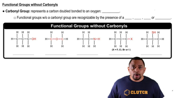 Functional Groups without Carbonyls Concept 2