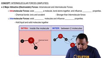 Intermolecular Forces (Simplified) Concept 1