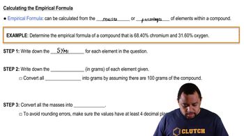 Empirical Formula Example 1