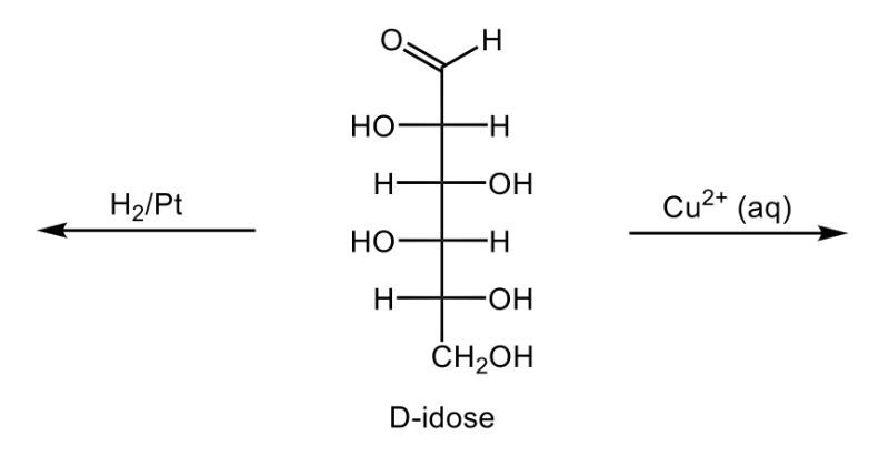 reduction/oxidation reaction of D-idose