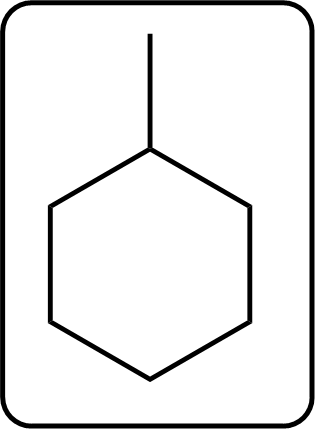 Product structure of the hydrogenation reaction with a single bond.