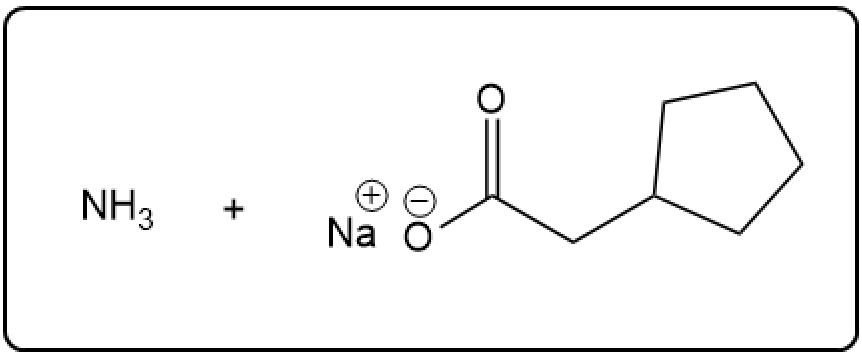 Ammonia and sodium salt reacting in amide hydrolysis.