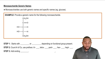 Monosaccharide Generic Names Concept 2