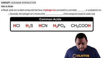 Acid-Base Introduction Concept 1