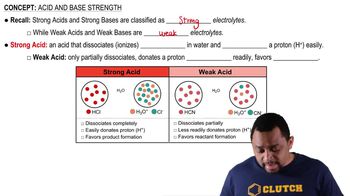 Acid and Base Strength Concept 1