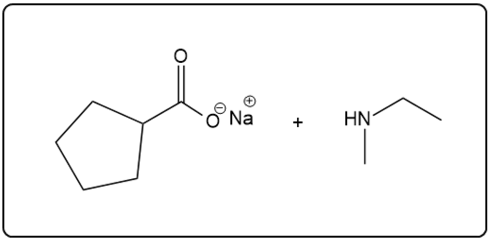 Hydrolysis reaction with sodium ion and amine in amide hydrolysis.