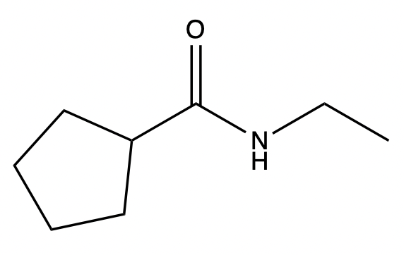 Amide product structure featuring a secondary amine.