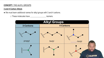 3 and 4 Carbon Alkyls Concept 2